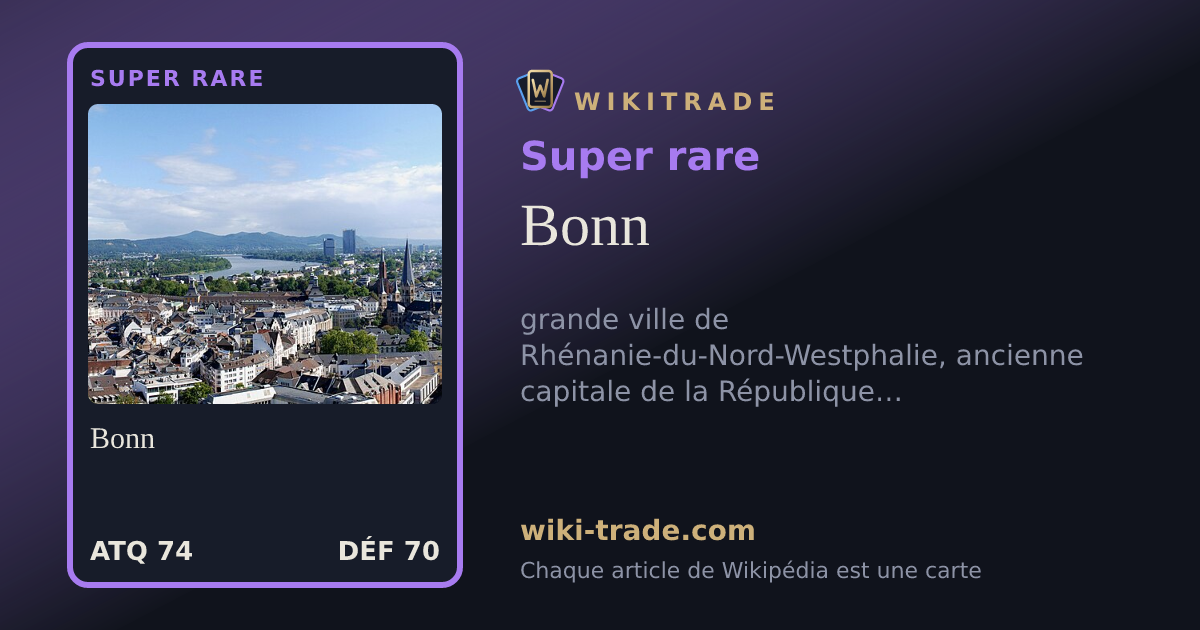 Bonn — carte Super rare