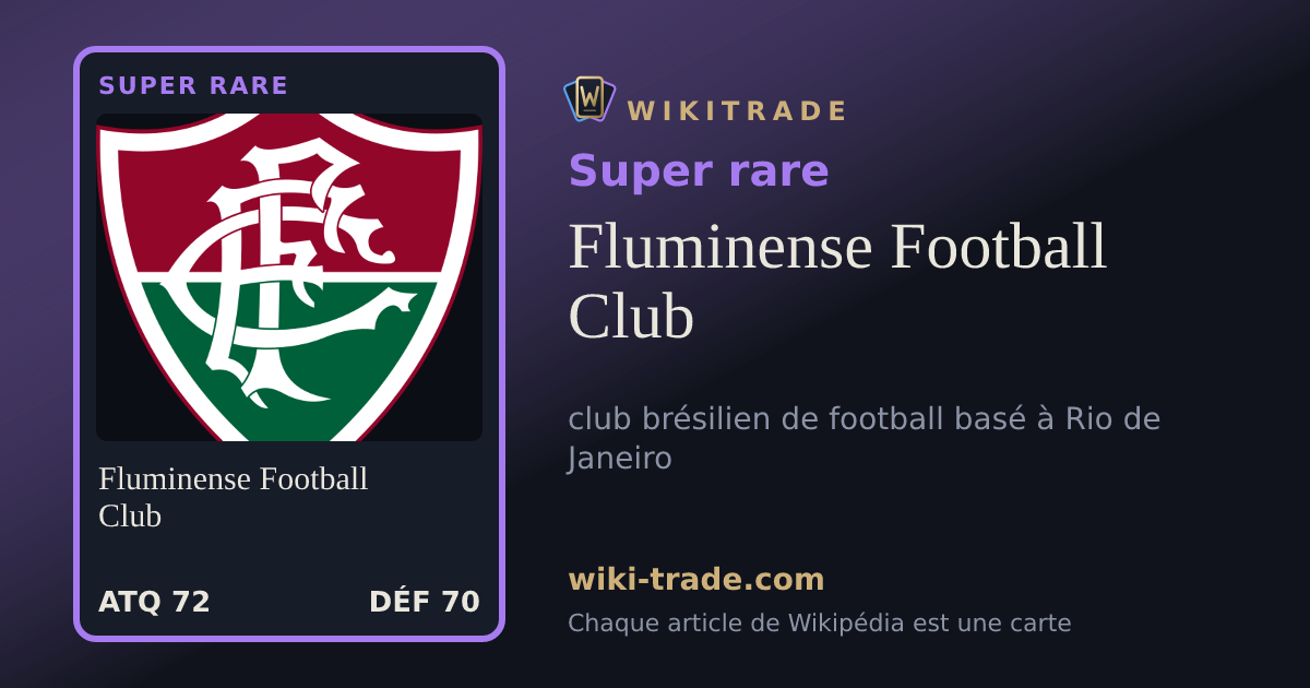 Fluminense Football Club — carte Super rare