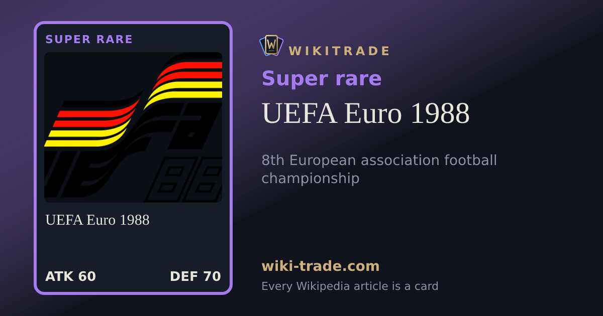 UEFA Euro 1988 — Super rare card