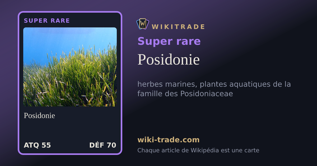 Posidonie — carte Super rare