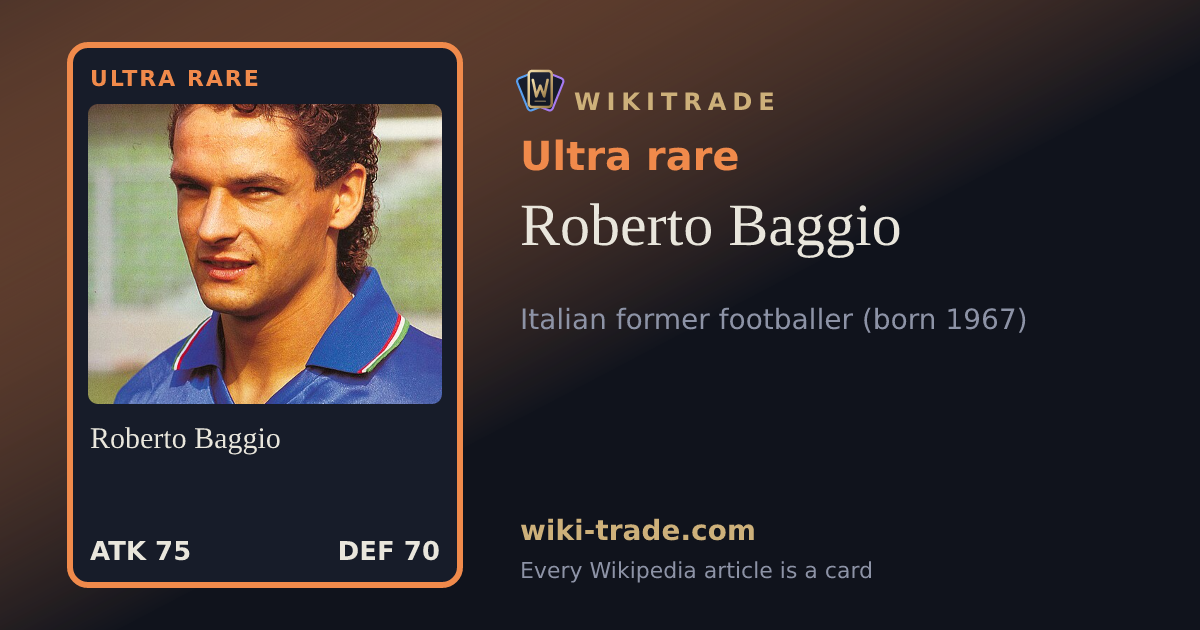 Roberto Baggio — Ultra rare card