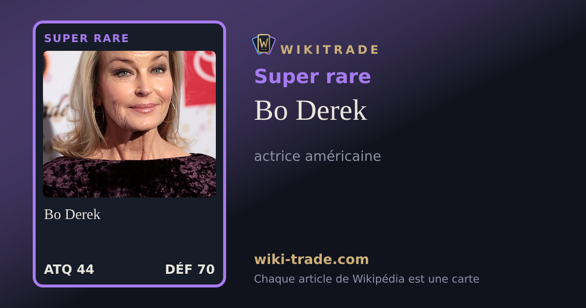Bo Derek — carte Super rare