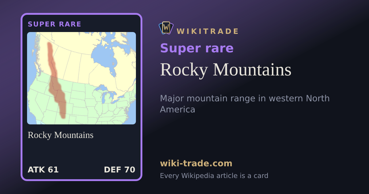 Rocky Mountains — Super rare card