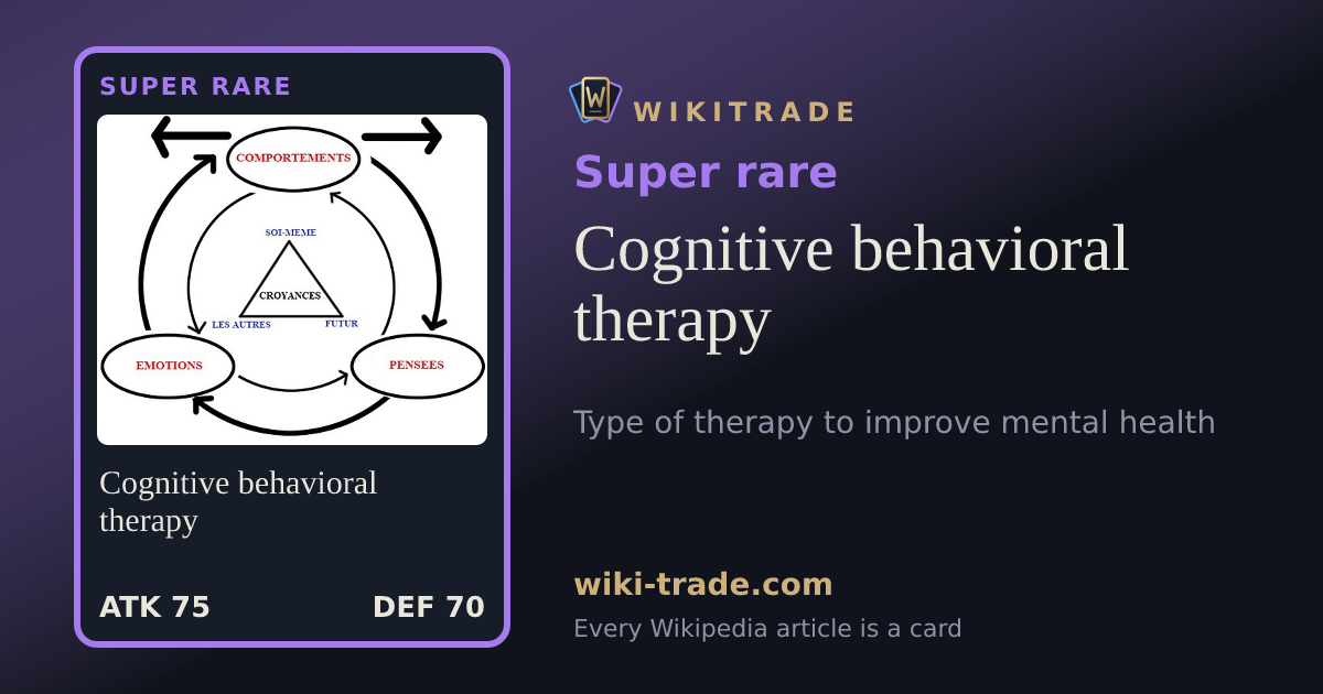 Cognitive behavioral therapy — Super rare card