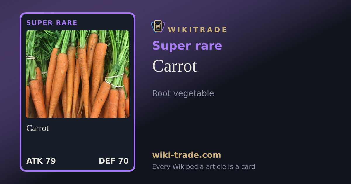 Carrot — Super rare card