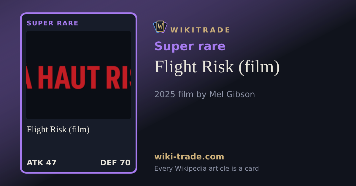 Flight Risk (film) — Super rare card
