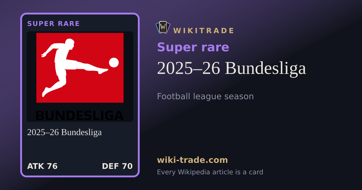 2025–26 Bundesliga — Super rare card