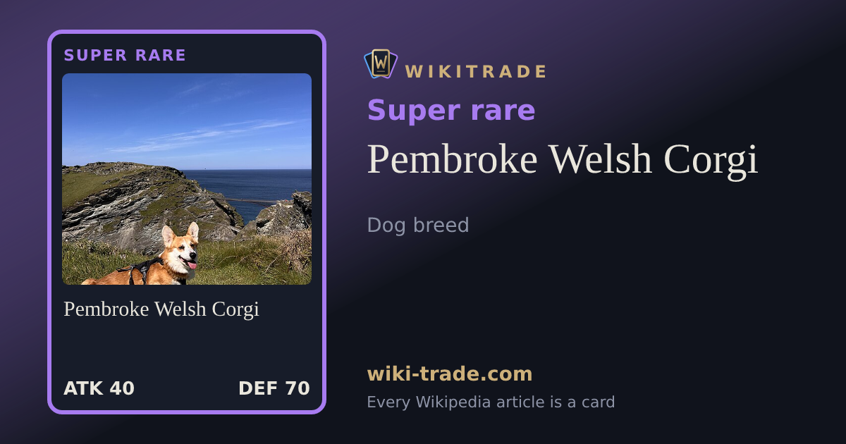 Pembroke Welsh Corgi — Super rare card