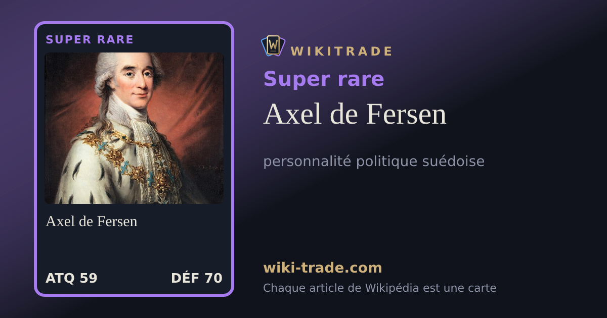 Axel de Fersen — carte Super rare