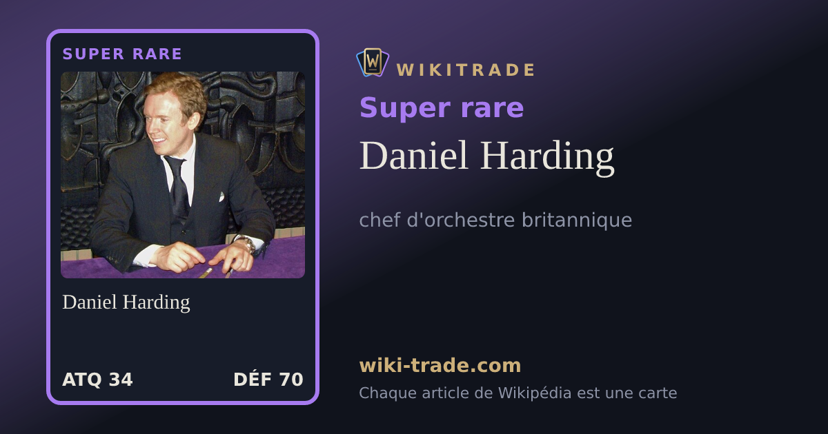Daniel Harding — carte Super rare