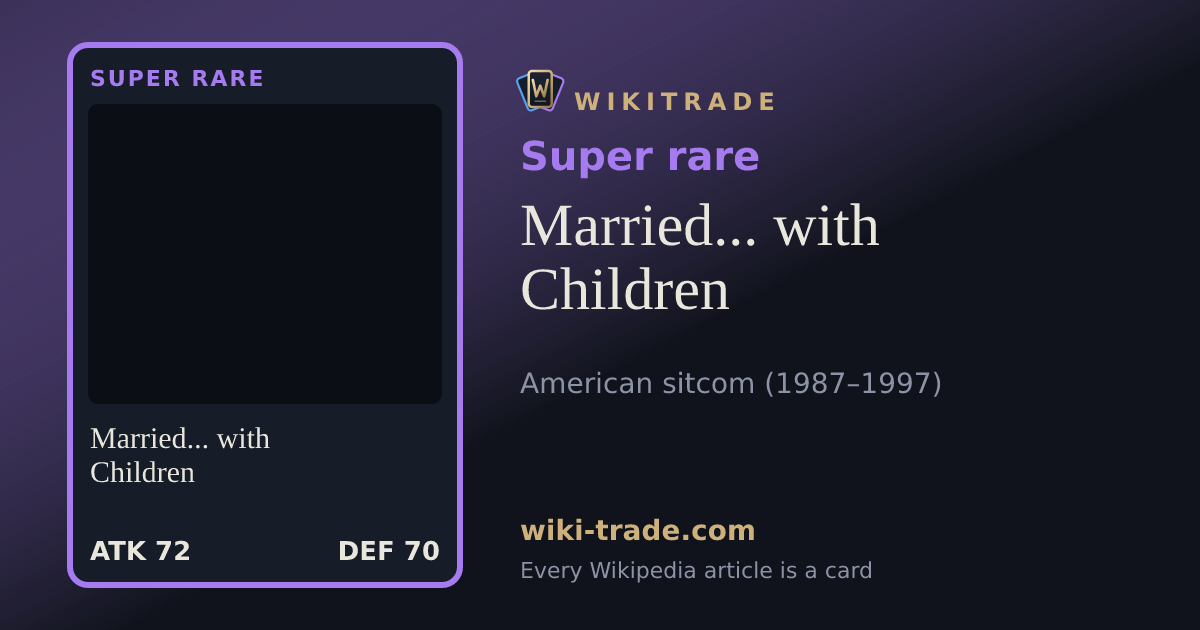 Married... with Children — Super rare card