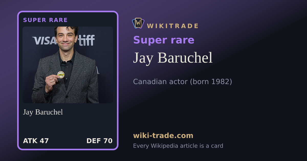 Jay Baruchel — Super rare card