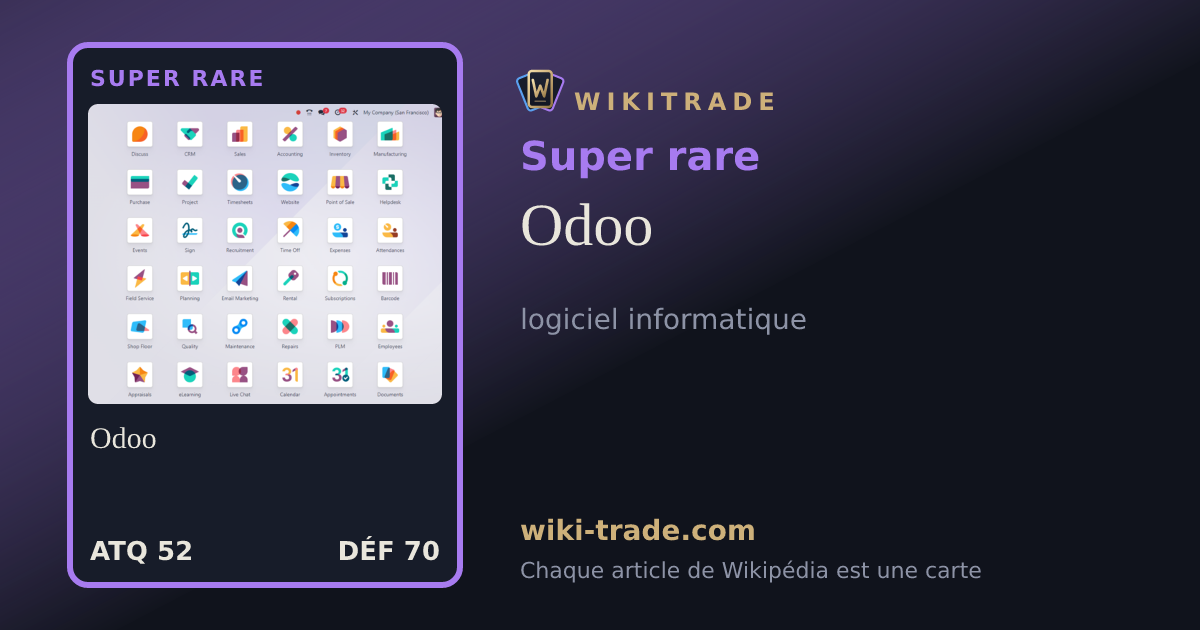 Odoo — carte Super rare