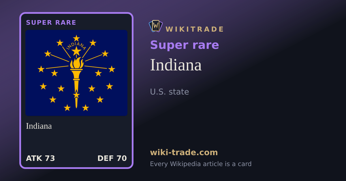 Indiana — Super rare card