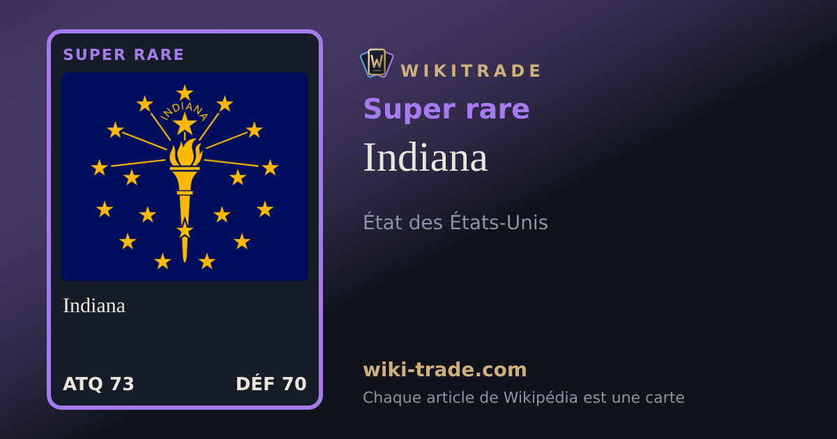 Indiana — carte Super rare