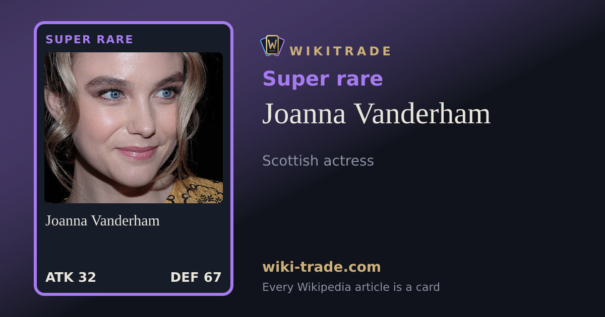 Joanna Vanderham — Super rare card
