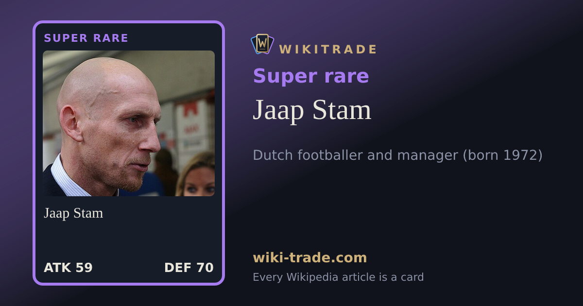 Jaap Stam — Super rare card