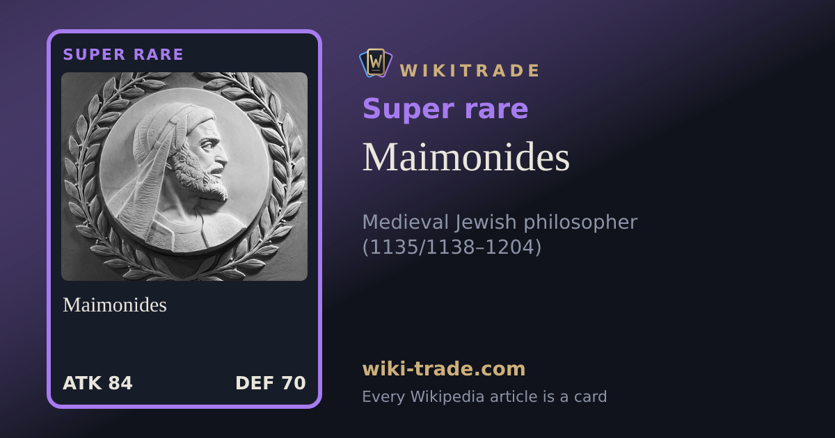 Maimonides — Super rare card
