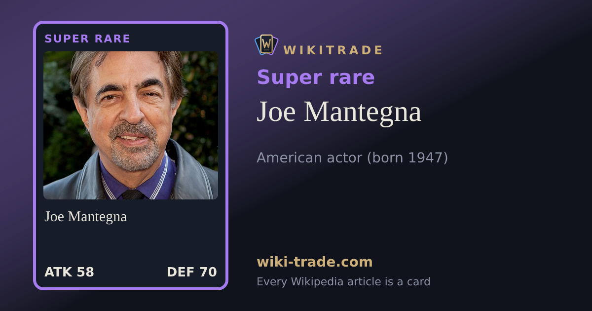 Joe Mantegna — Super rare card