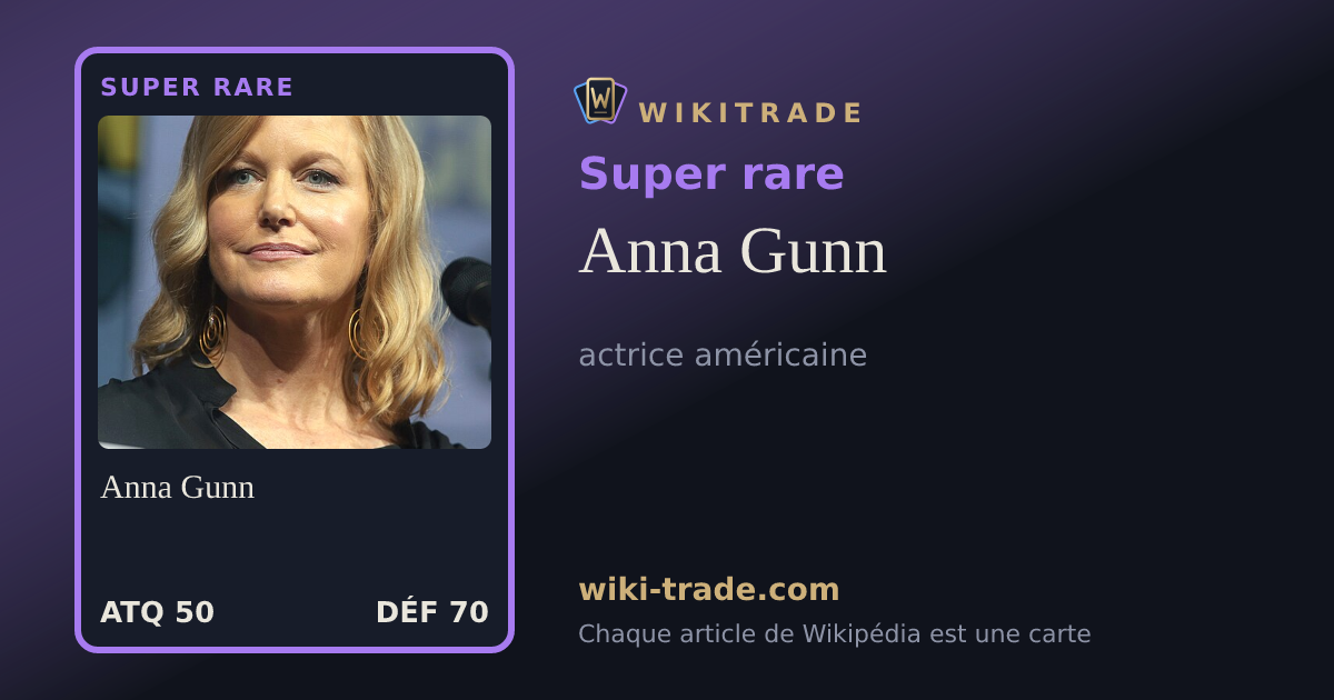 Anna Gunn — carte Super rare