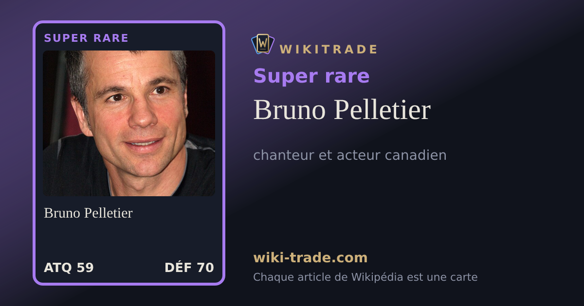 Bruno Pelletier — carte Super rare