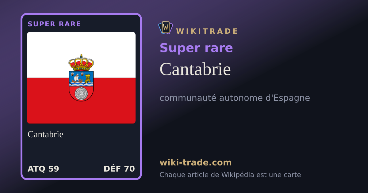 Cantabrie — carte Super rare