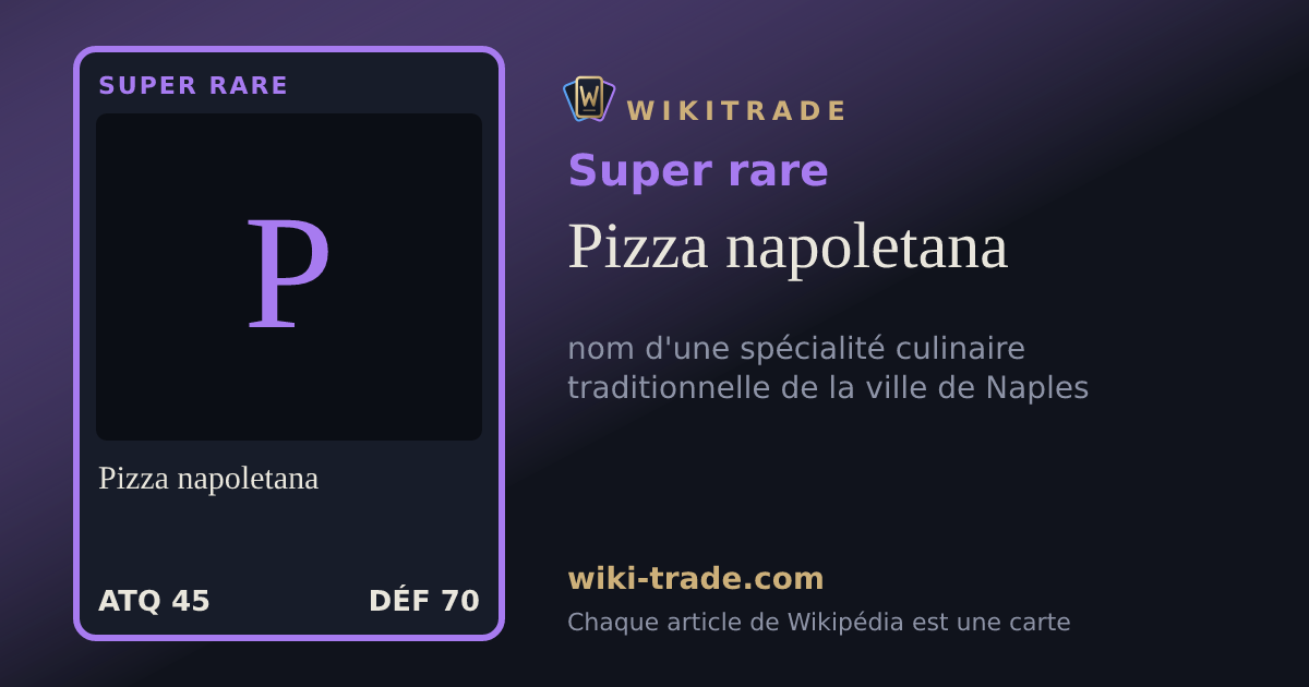 Pizza napoletana — carte Super rare