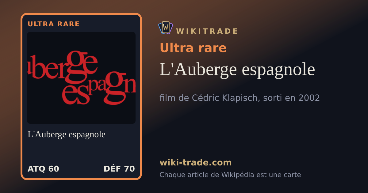 L'Auberge espagnole — carte Ultra rare