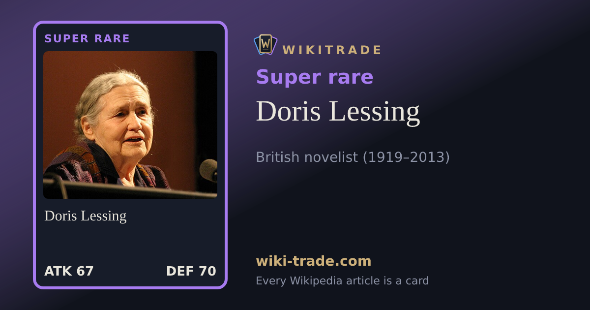 Doris Lessing — Super rare card