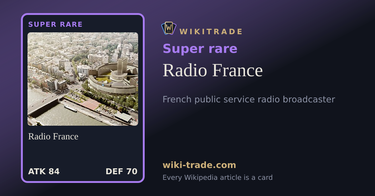 Radio France — Super rare card