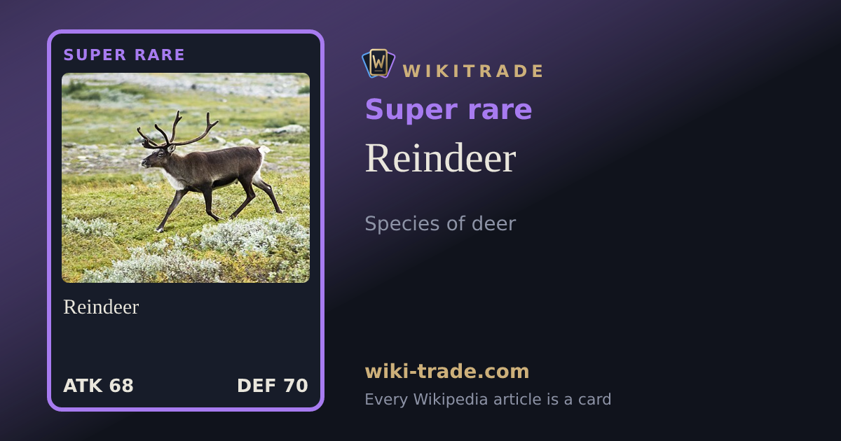 Reindeer — Super rare card