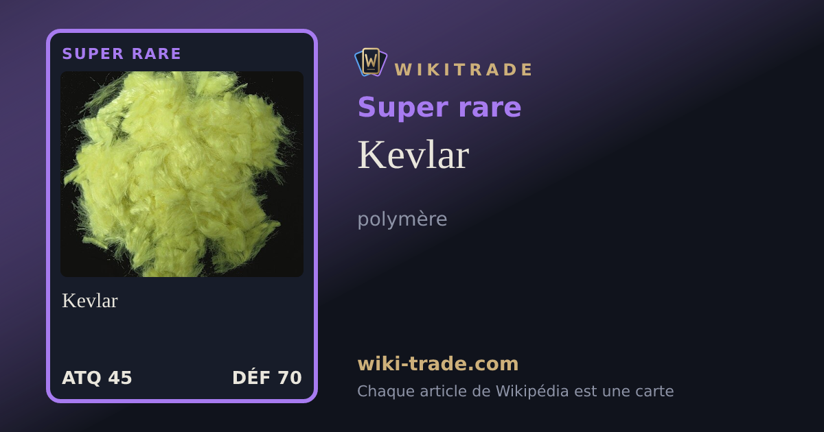 Kevlar — carte Super rare