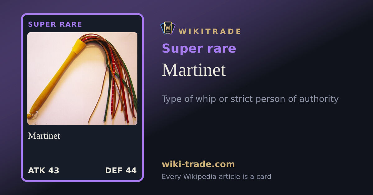 Martinet — Super rare card