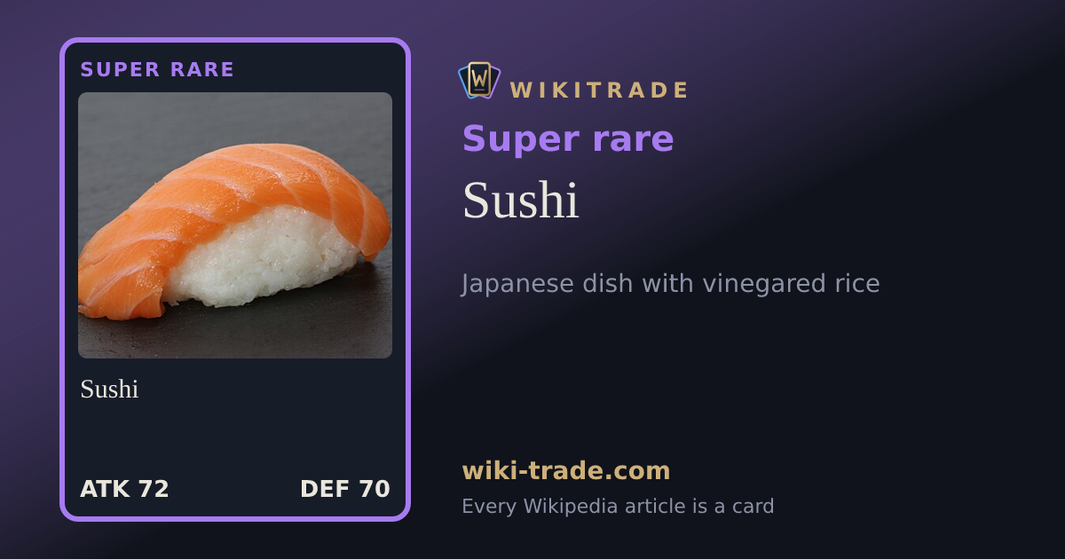 Sushi — Super rare card