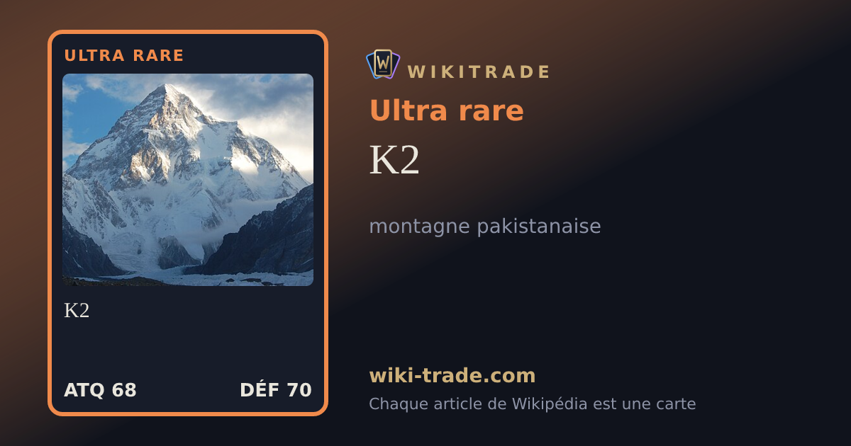 K2 — carte Ultra rare
