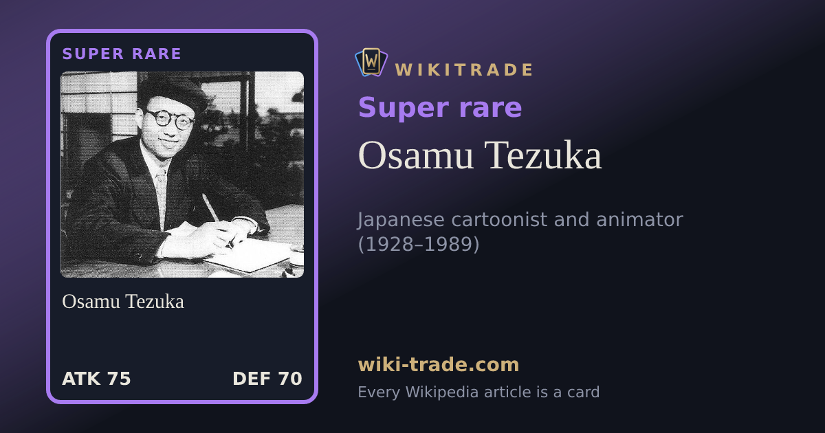 Osamu Tezuka — Super rare card