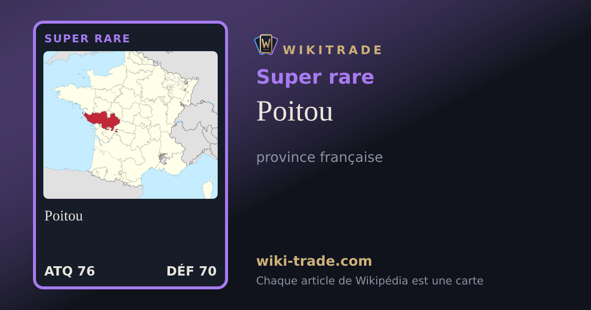 Poitou — carte Super rare