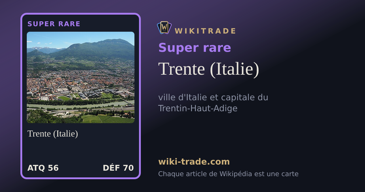 Trente (Italie) — carte Super rare