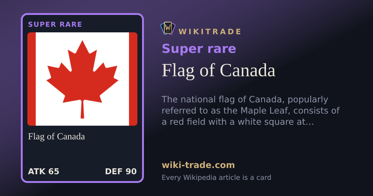 Flag of Canada — Super rare card