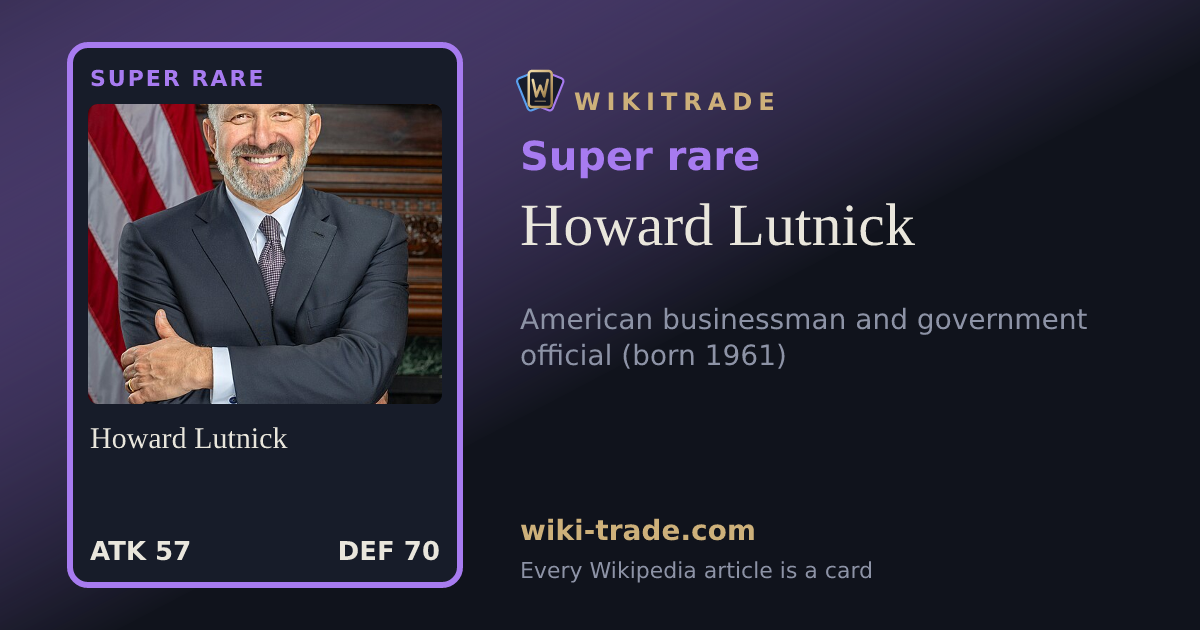 Howard Lutnick — Super rare card