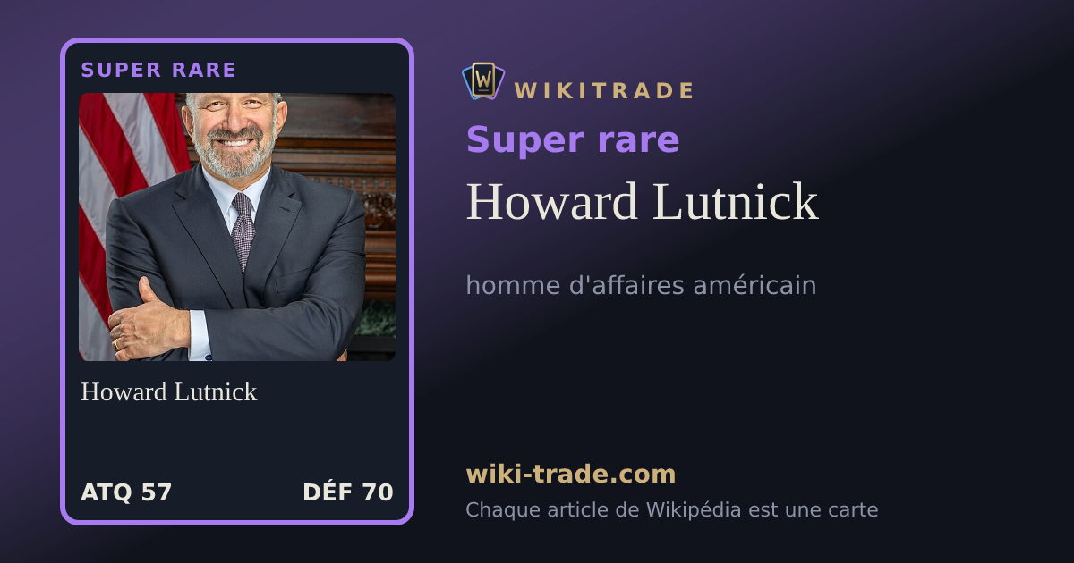 Howard Lutnick — carte Super rare