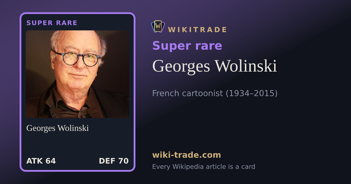 Georges Wolinski — Super rare card