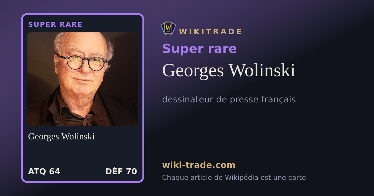 Georges Wolinski — carte Super rare