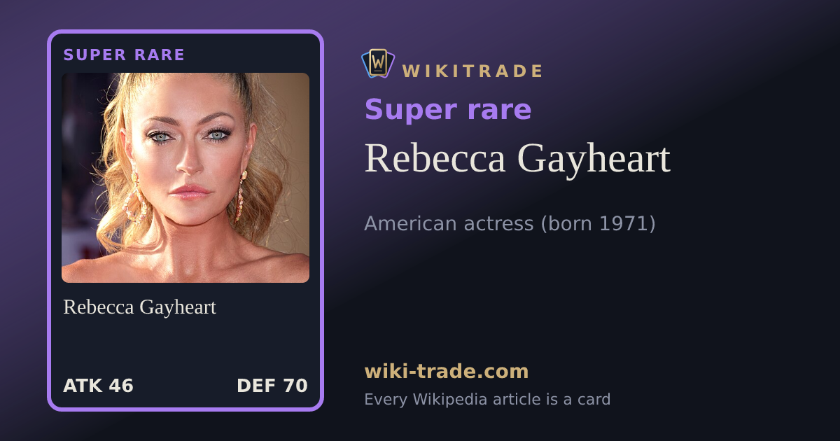 Rebecca Gayheart — Super rare card