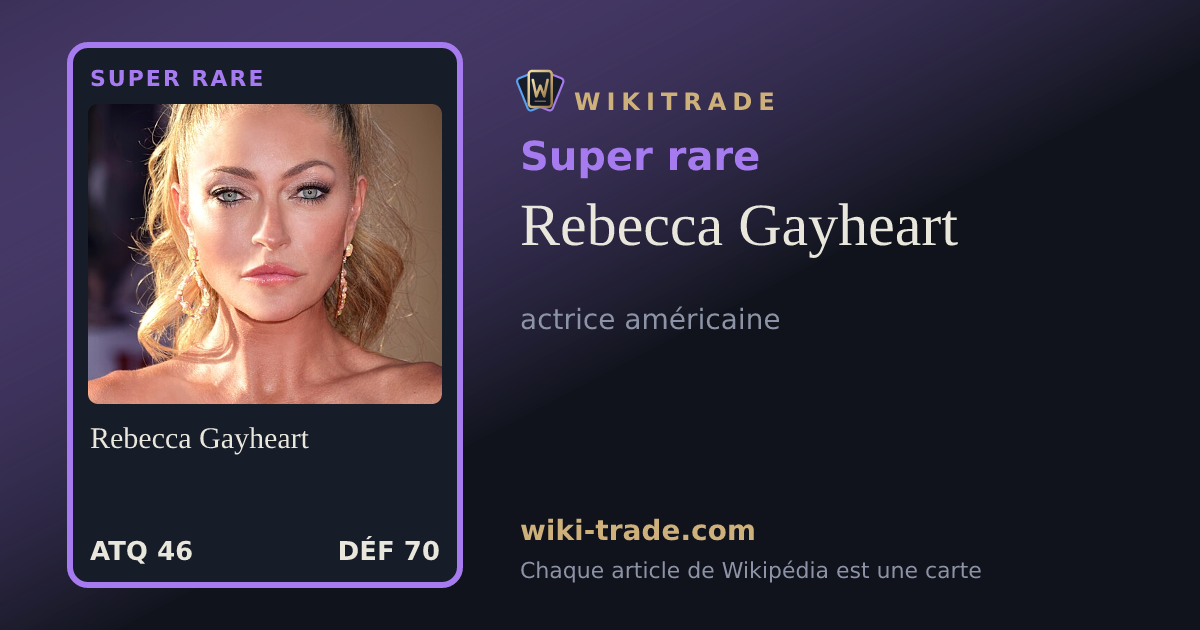 Rebecca Gayheart — carte Super rare