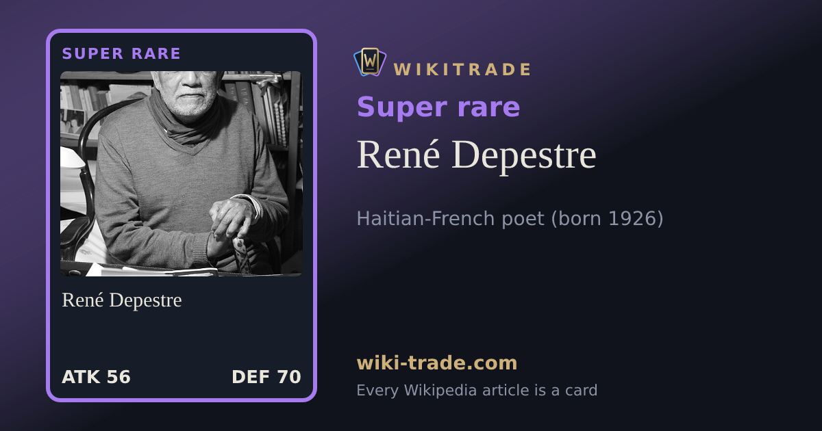 René Depestre — Super rare card