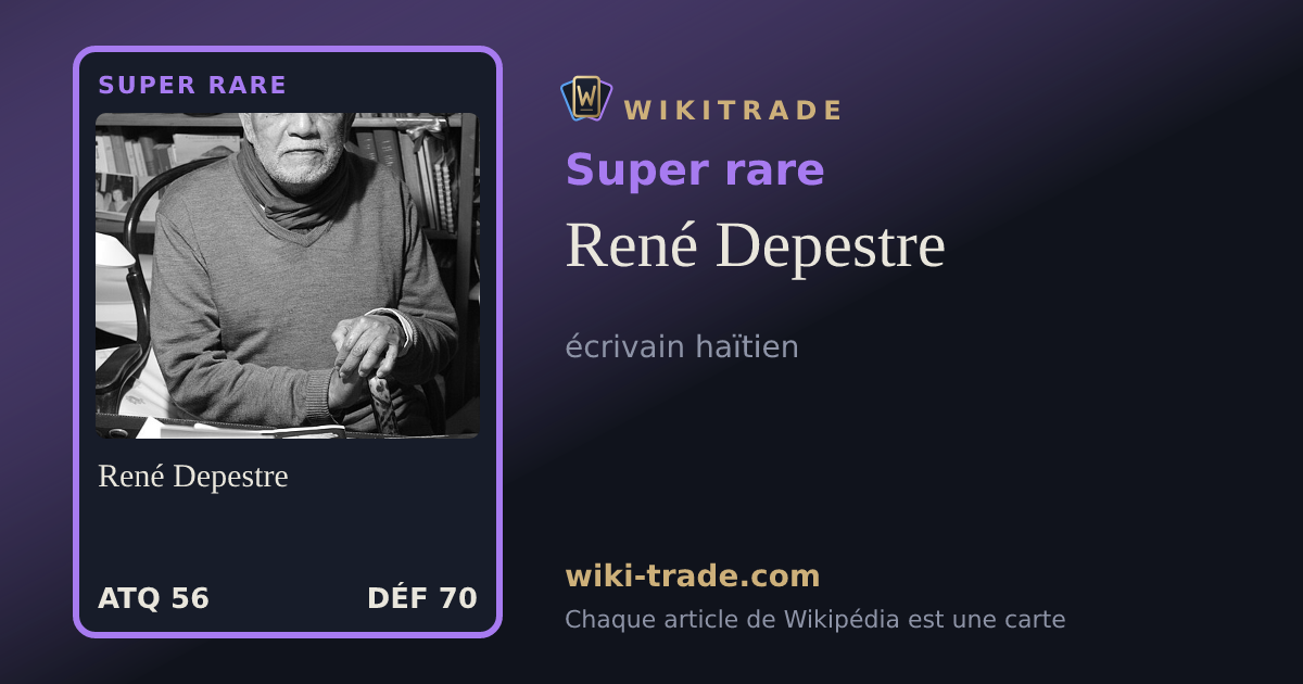 René Depestre — carte Super rare