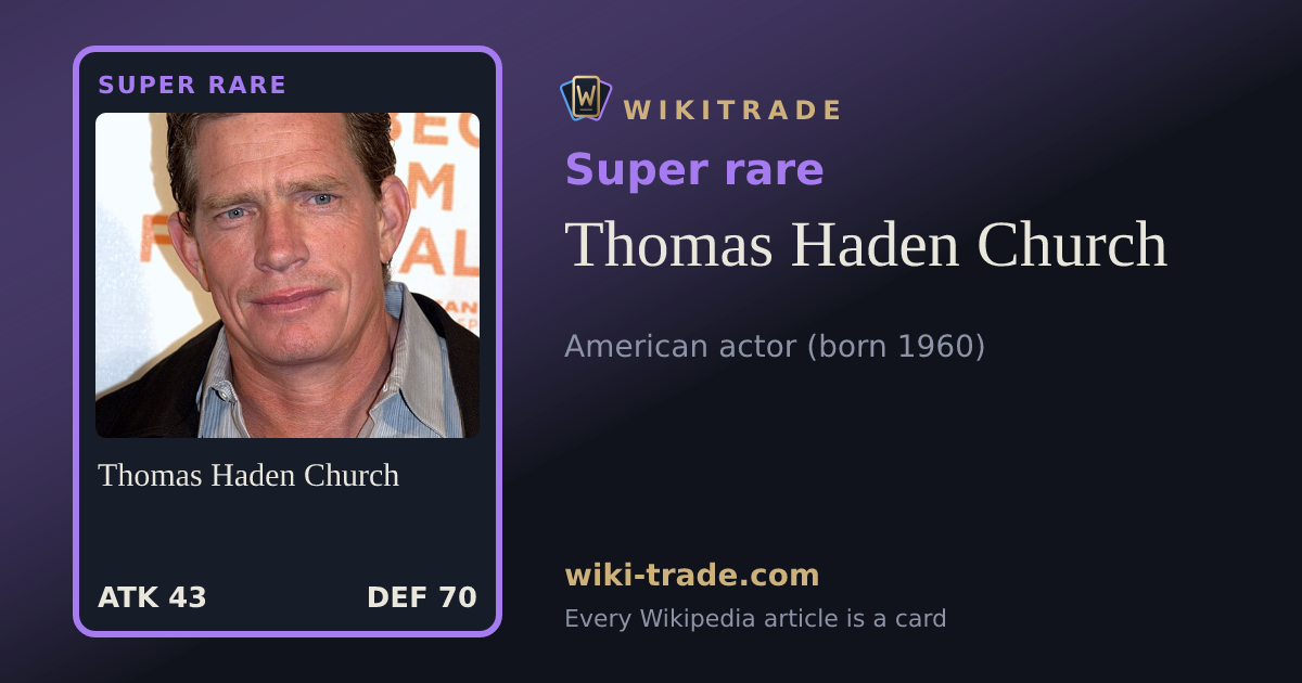 Thomas Haden Church — Super rare card