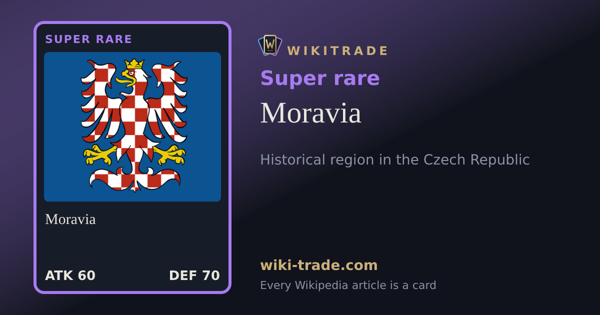Moravia — Super rare card