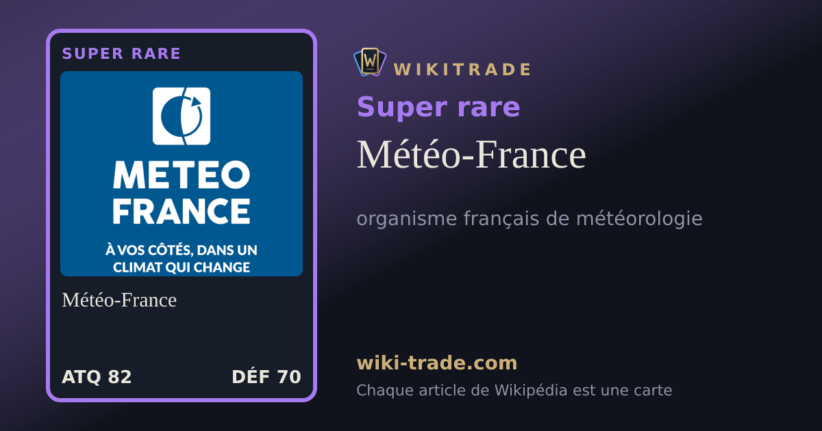 Météo-France — carte Super rare